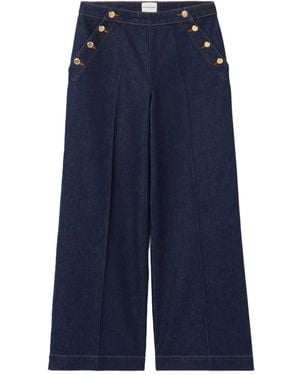 Claudie Pierlot Button-Detailed Jeans - Blue