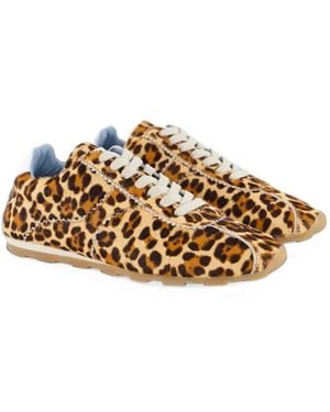 Toral Shoes Leopard-Print Tl-Vinci Trainers - Metallic
