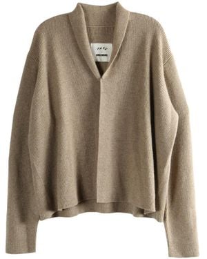 Uma Wang X 1436 Open-front Cardigan - Brown