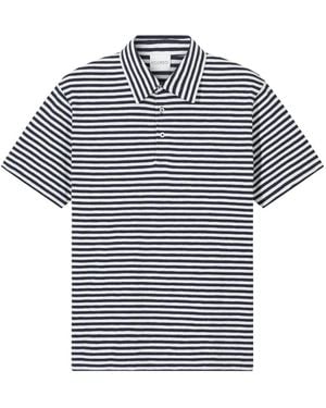 Closed Striped Polo Shirt - Blue