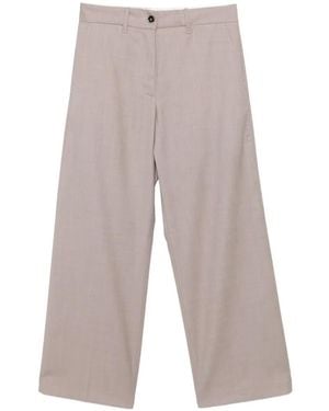 Nine:inthe:morning Wide-leg Palazzo Trousers - White