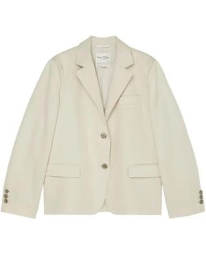 Marc O' Polo Single-Breasted Blazer - White