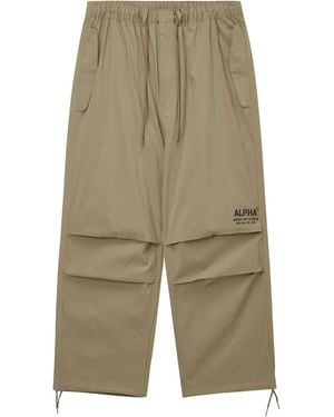 Alpha Industries Pantaloni A Gamba Ampia - Verde