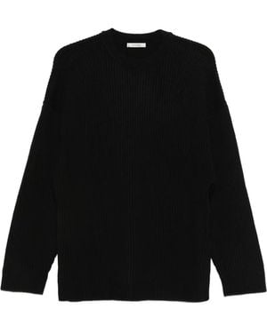 Entire studios Gerippter Pullover - Schwarz