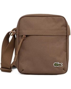 Lacoste Neocroc Logo-Patch Zip-Fastening Belt Bag - Brown