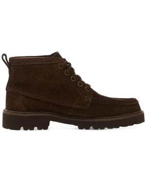 Clarks Cheyhill Hi Lace-Up Suede Boots - Brown