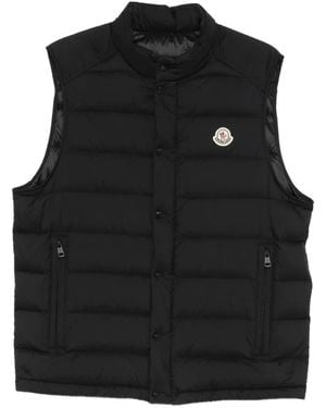 Moncler Logo-Patch Gilet - Black