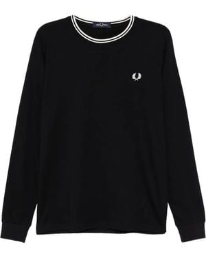 Fred Perry Twin T-Shirt - Black