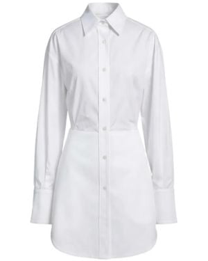 Monse Classic-Collar Shirt Dress - White