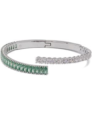 Swarovski Matrix Crystal-Embellishment Bracelet - White