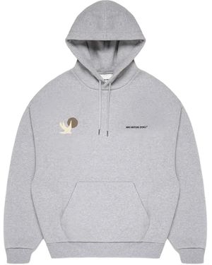 MKI Miyuki-Zoku Bird-Print Hoodie - Grey