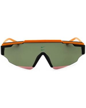 Nike Marquee Edge Geometric-Frame Sunglasses - Green