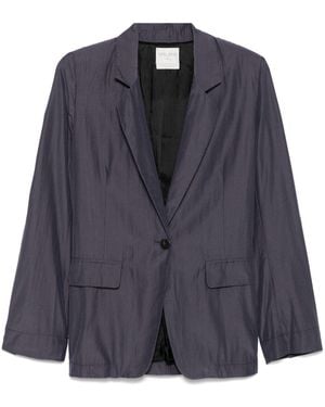 Forte Forte Notched-Lapels Blazer - Blue