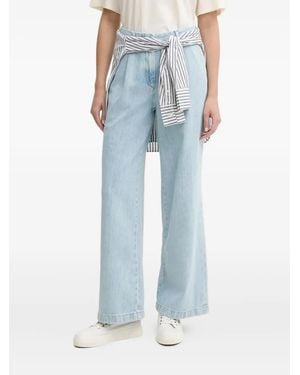 Marc O' Polo Pleated Straight-Leg Jeans - Blue