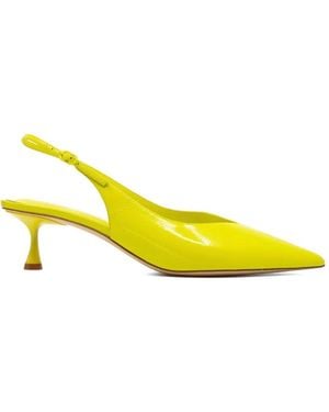 STUDIO AMELIA Pumps Razor 50 Con Cinturino Posteriore - Giallo