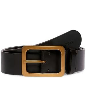 Marc O' Polo Buckle-Fastening Leather Belt - Black