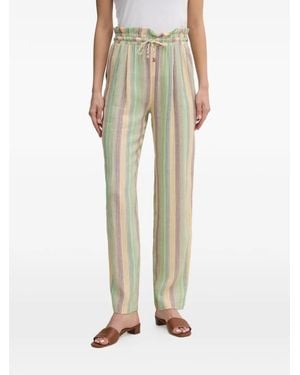 La Petite Francaise Petrus Striped Drawstring Trousers - Natural