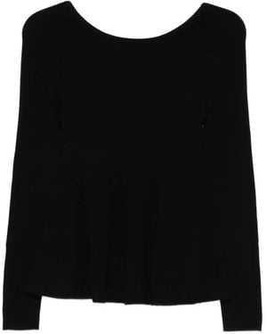Ba&sh Jersey Con Cuello Redondo - Negro