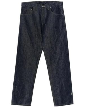Maharishi Dragon-Embroidered Jeans - Blue