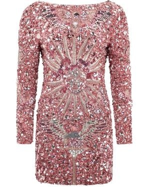 Philipp Plein Open-Back Mini Dress - Red