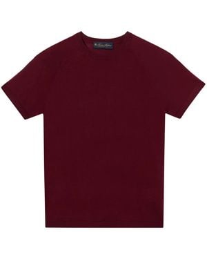 Brooks Brothers Short-Sleeved Wool T-Shirt - Red