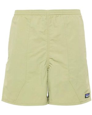Patagonia Logo-Appliqué Swim Shorts - Green