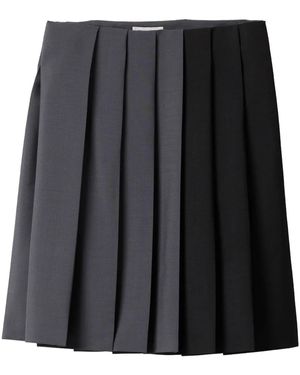 Miu Miu Falda plisada - Negro