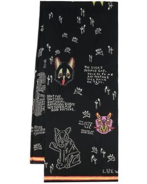 Loewe Pañuelo Bordado - Negro