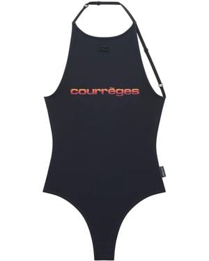 Courreges Sunset Tech Jersey Bodysuit - Blue