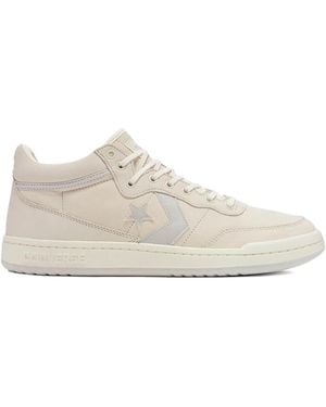 Converse Fastbreak Pro Leather Mid "Egret Barely" Sneakers - White