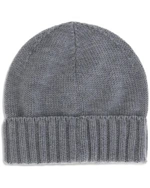 Kiton Ribbed Knit Hat - Gray