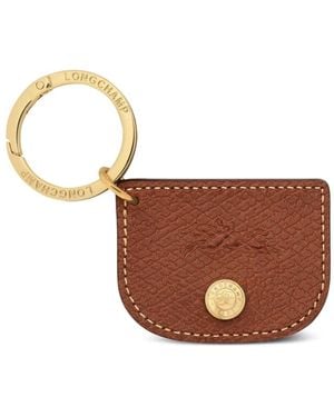 Longchamp Schlüsselanhänger Mit Logo-Prägung - Weiß