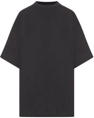 Balenciaga Cotton Logo-Print T-Shirt - Black