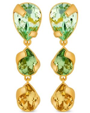 Oscar de la Renta Drop Earrings - Metallic