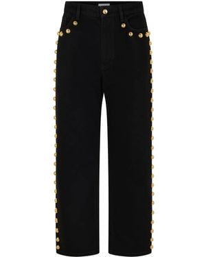 Rabanne Wide-Leg Jeans - Black