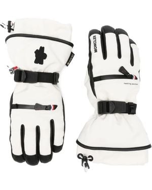 Moncler Gants De Ski À Empiècements - Blanc