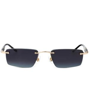 Montblanc Lunettes De Soleil À Monture Rectangulaire - Blue