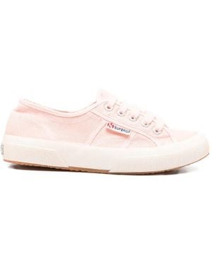 Superga Lace-Up Canvas Sneakers - Pink