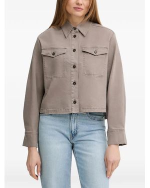 Marc O' Polo Chest-Pocket Overshirt - Grey