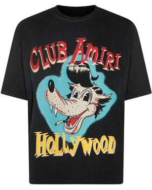 Amiri Wolf Oversized T-Shirt - Black