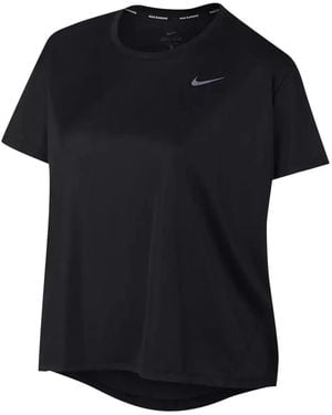 Nike Miler Short-Sleeve Running T-Shirt - Black