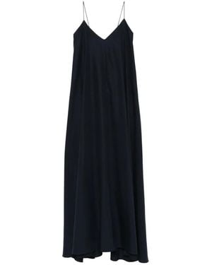ELEH V-Neck Strap Maxi Dress - Black