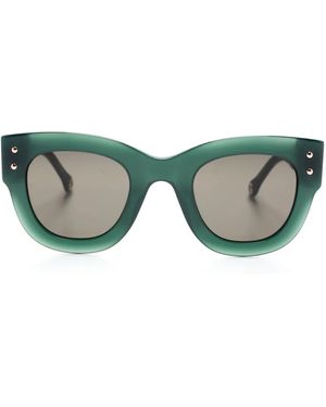 Carolina Herrera Butterfly-Frame Sunglasses - Green