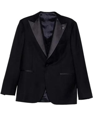 Tagliatore Napoli Peak-Lapel Suit - Blue