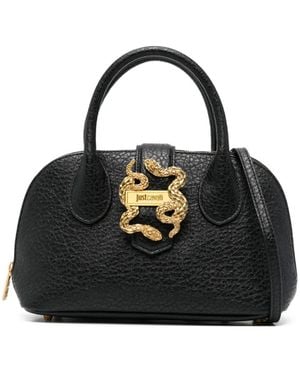 Just Cavalli Serpent-Detail Tote Bag - Black