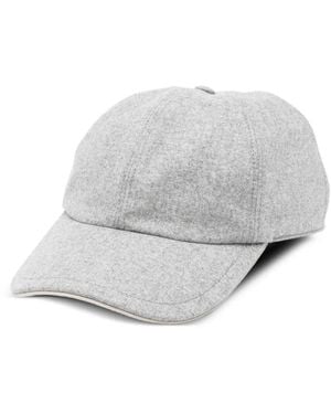 Eleventy Baseballkappe mit gebogenem Schirm - Weiß