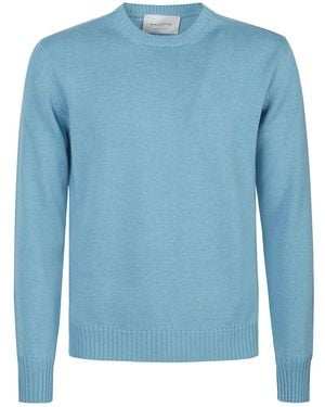 Ballantyne Trui Van Merinowol Met Ronde Hals - Blauw