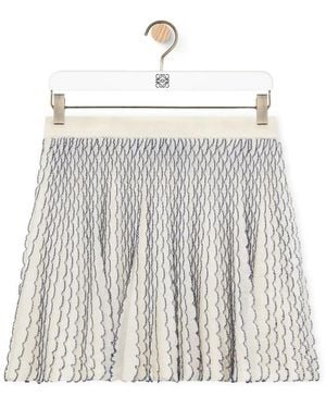 Loewe Mini Skirt - Blanco