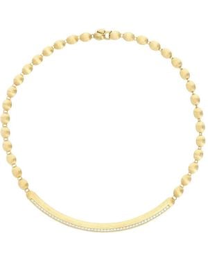 Nanis Elite Boules Diamond Bar Necklace - Metallic