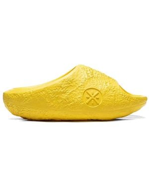 Li-ning Sandali Slides Lunar Rock Lite - Giallo